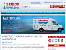 Tablet Screenshot of bishopplumbing.com